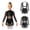 Black, variant on Girls Sequin Tassel Latin Dance Long Sleeve Leotards Dress 6-16 Red 14