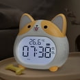 thumbnail image 6 of Alarm Clocks- Cute Dog Clock with Night Light - Rechargeable Battery Operated Digital Clocks for Bedroom (Yellow), 6 of 7