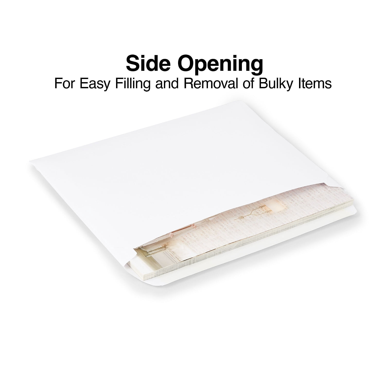 MyOfficeInnovations Wove Side-Opening Booklet Envelopes 9" x 12" White 100/BX 473009