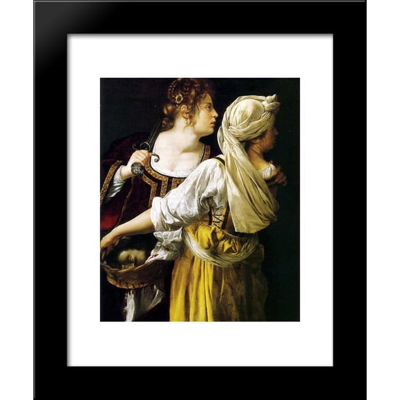 Judith and her Maidservant 20x24 Framed Art Print by Artemisia Gentileschi