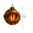 thumbnail image 6 of LmnLft Christmas Dragon's Eye Ornament, Acrylic Flat Enchanted Dragon Eye Pendant for Xmas Tree, Mystical Dragon Themed Christmas Decoration, Fantasy Dragons Eyes Ornaments for Party Holiday Decor, 6 of 8