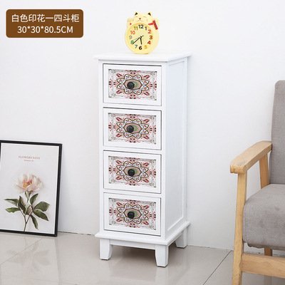 BK9K, venta al por mayor, cómoda pintada americana, gabinete de almacenamiento de hendiduras de madera maciza, gabinete estrecho de 30cm, componente de espacio de esquina para dormitorio