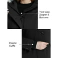 thumbnail image 3 of Wantdo Women's Winter Coat Windproof Winter Jacket Warm Long Coat with Hood Black L, 3 of 8