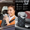 thumbnail image 5 of Christmas 30oz Handheld Travel Tumbler with Handle – Double Wall Stainless Steel Insulated Cup, Flip Straw Lid, Leak-Proof & BPA-Free for Hot and Cold Drinks – Durable Coffee & Juice Mug Black, 5 of 7