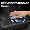 thumbnail image 2 of Round Car Trash Can 7×5.9in Waterproof, Durable, Not Easy To Fade, Easy To Install And Disassemble To Prevent Interior Pollution Plaid Fall Camo Royalblue_4, 2 of 7