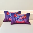 thumbnail image 5 of Koniroom Gamer Comforter Sets Full Size for Boys, Kids Room Decor Soft Reversible Gaming Comforter Set, 3 Pieces All Season Bedding Set, Black Purple, 5 of 7
