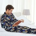 thumbnail image 6 of Kdxio Astronauts in sport Men’s Pajama Set Pajamas For Men 2 Piece PJ Set with Men Pajama Pants and Long Sleeve T-Shirt Lounge Set-X-Large, 6 of 7