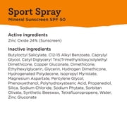 Blue Lizard Sport Mineral SPF 50 Spray, with Zinc Oxide, 5 oz