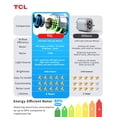 thumbnail image 4 of Ventilador de techo TCL, 132 cm, delgado, luz LED negra, motor DC remoto, 4 of 9