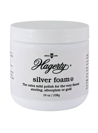 Silver Cleaning Bundle with 1x Goddards Silver Polish Foam 170g, 1x  Goddards Long-Term Silver Polish 125ml, 1x Goddards Silver Polish Cloth, 1  pair
