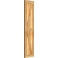 thumbnail image 2 of 10 3/4"W X 48"H Timbercraft Two 5 3/8" Boards Framed Board-N-Batten Shutters W/Z-Bar, Rough Sawn Western Red Cedar (Per Pair), 2 of 13