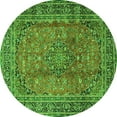 thumbnail image 1 of Ahgly Company Indoor Round Persian Green Traditional Area Rugs, 4' Round, 1 of 1