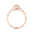 thumbnail image 3 of Imperial 1/2 Ct TDW Marquise Diamond Double Halo Engagement Ring in 10K Rose Gold (H-I, I2), 3 of 4