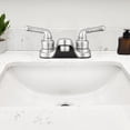 thumbnail image 3 of Pacific Bay Lynden Bathroom Sink Faucet Metal-Plated ABS Water Faucet, Brushed Satin Nickel, 3 of 10