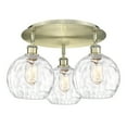 thumbnail image 3 of Innovations Lighting - Athens Water Glass - 3 Light Flush Mount In Industrial, 3 of 5