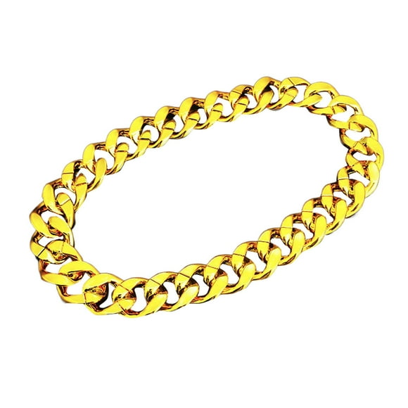 SIfdSeng Funny Gift Gold Necklace for Men Women Gold Chain 80S 90S Rapper Punk Hop Necklace Shooting Prop Jewelry Accessory