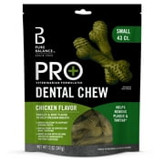 Pure Balance Pro+ Dental Chews for Dogs, Chicken Flavor, 43 Count, Small