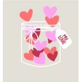 thumbnail image 2 of V Day Jar Of Hearts Adult Sand Long Sleeve Hoodie-Large, 2 of 2
