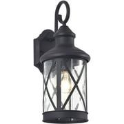 RADIANCE Goods Transitional 1 Light Black Outdoor Wall Sconce 16" Height