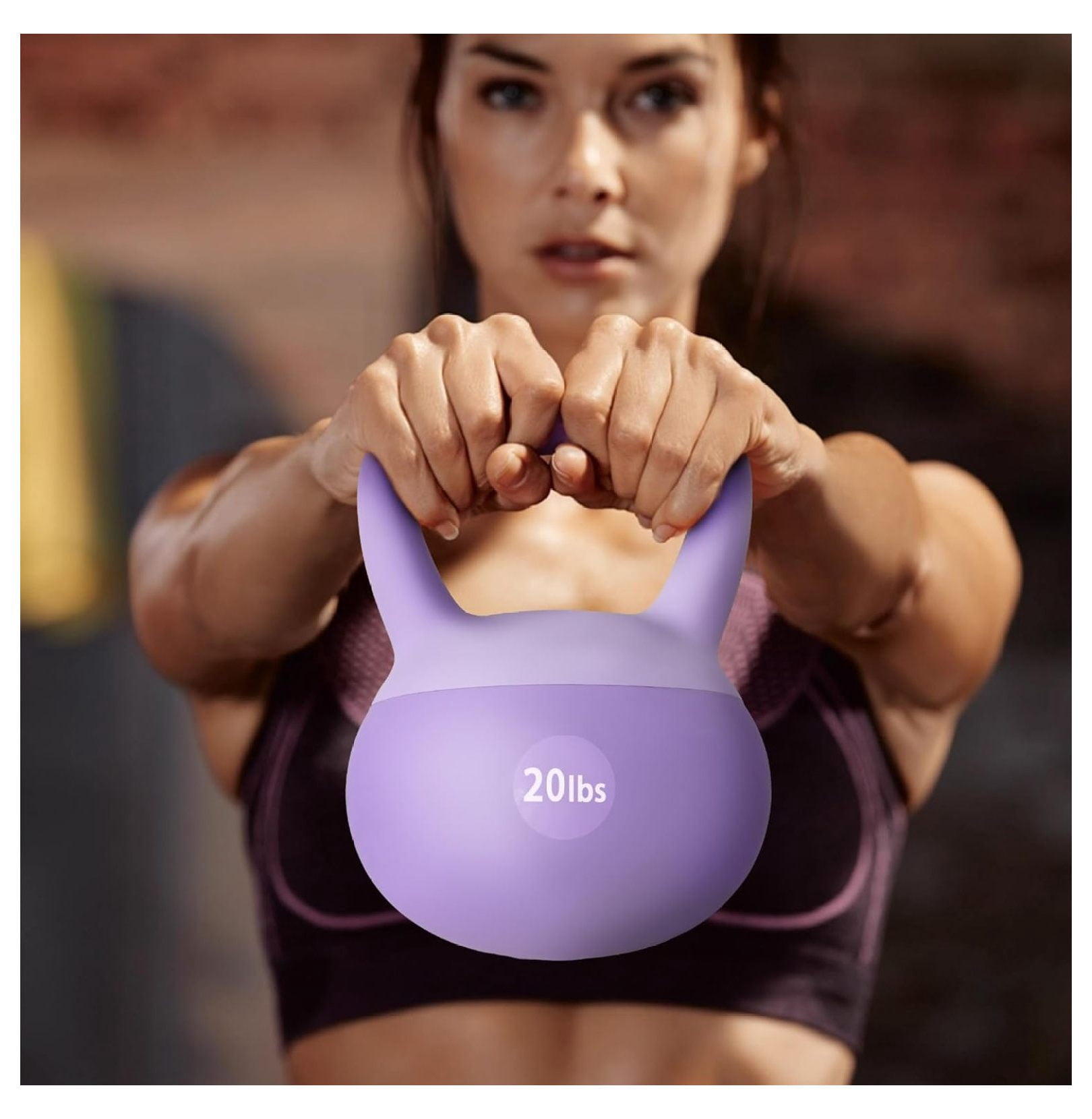 Kettlebell Weights Strength Training Kettlebell-Great for Full Body Workout and Strength Training,Easy Grip Handle,PVC Filled with Iron Sand