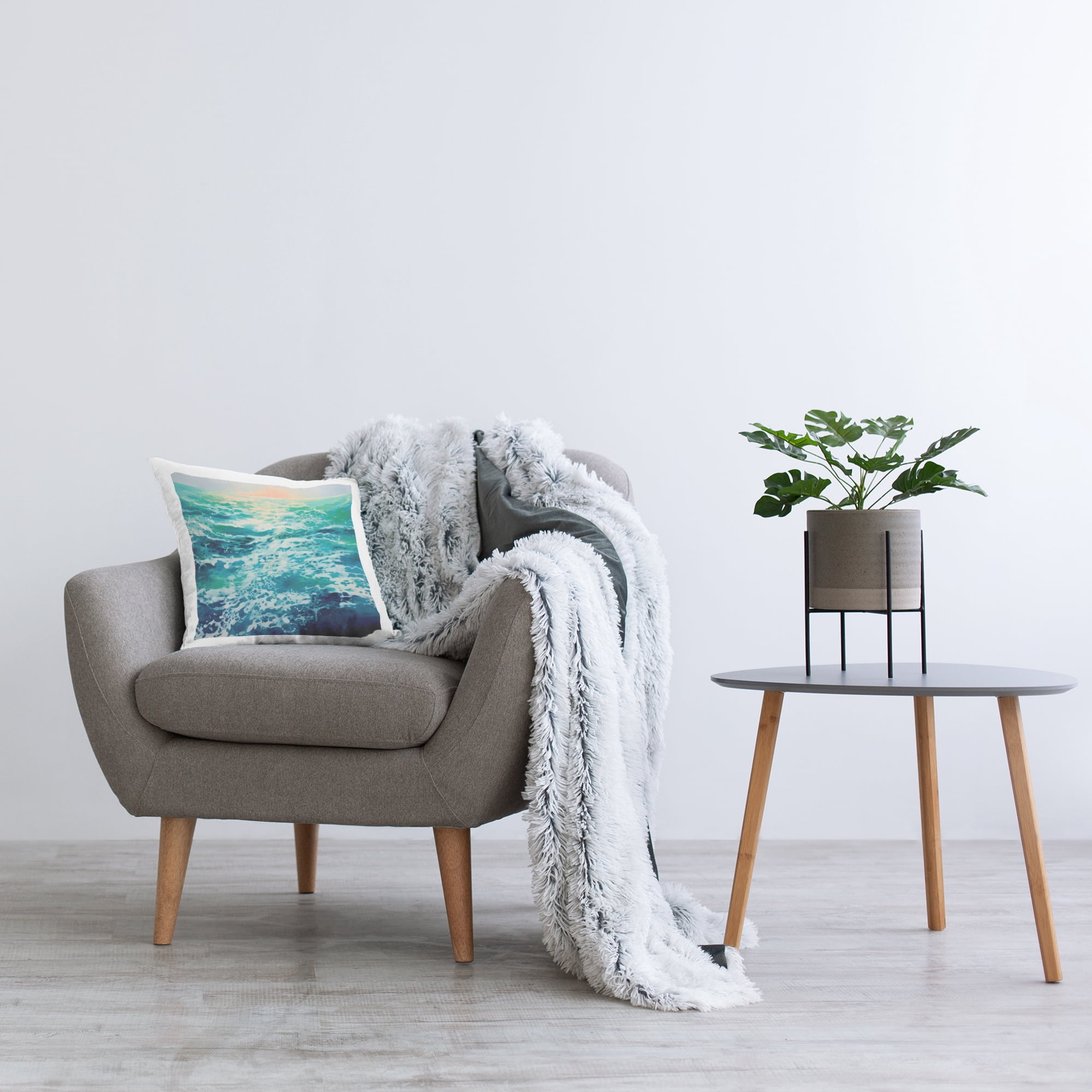 Stupell Industries Sunset over Crashing Sea Decorative Printed Throw Pillow Design by Irena Orlov .