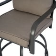 thumbnail image 5 of Kozyard Isabella High Swivel Bar Stools/Chair Set for Home Patio, Back Yard, Cafes, Bistro, Restaurants and Chic Bars (Beige), 5 of 5