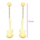 thumbnail image 2 of Aretes Pendientes Guitarra Eléctrica Oro 14k Laminado dorado Unitalla, 2 of 8