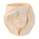 thumbnail image 5 of Maceta de resina con forma de cara de niña, maceta decorativa, regalo, decoración del hogar, contenedor de plantas para patio de estar., 5 of 8