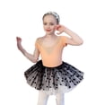 thumbnail image 2 of ‌LYMAYTER Girls Dancewear Tutu Skirt Leotard Long Sleeve Ballet Short-Sleeved Costume Ballerina Outfit, 2 of 8