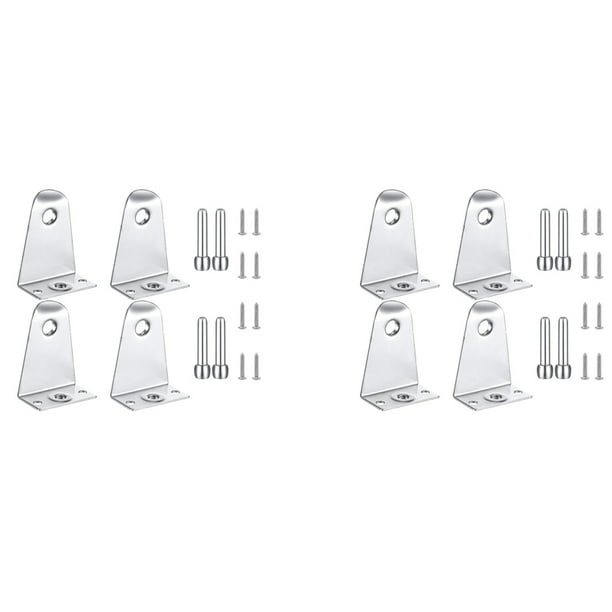 8X Metal Hold Down Brackets and Pins, Blind Brackets Blind Holder