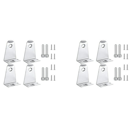 

8X Metal Hold Down Brackets and Pins Blind Brackets Blind Holder Replacements for Horizontal Blind Shades Window