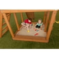 thumbnail image 3 of Creative Cedar Designs Timber Valley Wooden Playset with Wooden Roof, Glider Swing, Sandbox, Climbing Wall, Ladder, Slide & Belt Swings, 3 of 7
