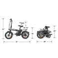 thumbnail image 7 of Foldable Electric Bike for Teen and Adult - 500W, 48V 8Ah, 20 Mile Range Ebike, 250LBS Max Loading, UL 2849 Certified, 7 of 7