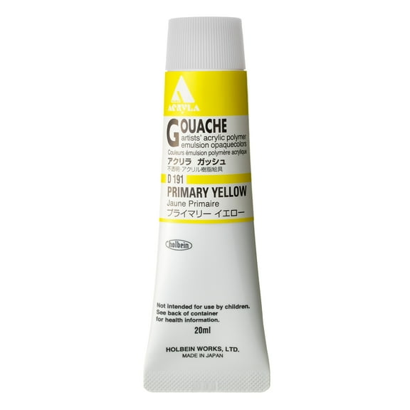 Holbein Acryla Gouache, 20ml, Primary Yellow