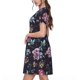 thumbnail image 2 of Balery Roses Flowers Vestidos sueltos de manga corta para mujer, vestidos de verano 2025, vestidos casuales de corte A con vuelo., 2 of 6