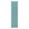 thumbnail image 3 of Unique Loom Outdoor Trellis Collection Area Rug - Kafes (2' x 8' Runner Teal/Ivory), 3 of 7