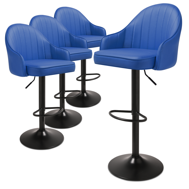 MoNiBloom Adjustable Modern Bar Stool Set of 4, Counter Height Chair