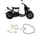 thumbnail image 4 of Kit de reconstrucción de carburador de motocicleta kit de reparación de carburador de goma 16 piezas resistente duradero para reemplazo de actualización para NPS50 Ruckus LYUMO Otros, 4 of 8