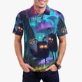 thumbnail image 2 of Salouo Cute Fuzzy Fantasy Creatures for Men's Short Sleeve Polo Shirts,Polo Shirts for Men Performance Short Sleeve Golf Shirt Athletic Casual Collared T-Shirt-XX-Large, 2 of 8