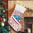 thumbnail image 5 of Coolnut 2 PCS Christmas Stocking American Flag Big Warm 17.7 x 12 Inch Hanging Xmas Stockings Decoration for Family Holiday Party Ornaments Decor Fireplace, 5 of 7