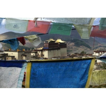 Prayer Flags Canvas Art - Doug McKinlay Design Pics (17 x 11)
