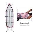 thumbnail image 4 of HELLHERO Merry Christmas Ironing Board Cover 3 Fasteners Hook and Loop Elastic Edge Ironing Board Dustproof Cover 15x54 Inch(Not Heat Insulating) Salamander Floral Pattern, 4 of 5