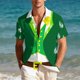 thumbnail image 4 of Ceisia St. Patrick's Day Men's Unisex Hawaiian Shirt | Summer Beach Casual Short Sleeve Button Down Gift Printed Top, 4 of 9