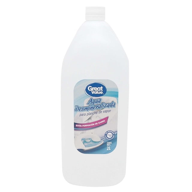Agua desmineralizada Great Value para plancha de vapor 2 l