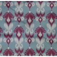 thumbnail image 4 of oneOone Organic Cotton Poplin Twill Fabric Paisley Ikat Print Fabric By Yard 42 Inch Wide, 4 of 4