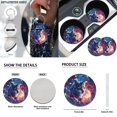 thumbnail image 5 of Jeiento Wolf 17 Pcs Seat Cover Full Sets, Front Rear Covers, Floor Mats, Galaxy Sky Steering Wheel Cover, Armrest Pad, Seat Belt Pads, Coaster - Universal Fit Car Interior Accessories, 5 of 8