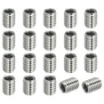 thumbnail image 1 of Unique Bargains Adaptateurs Filetage Manchon Réducteur Écrou M6x1.0 Mâle à M4x0.7 Femelle pour Réparer Insert Écrou Vis Réducteur 8mm 20 Pcs, 1 of 5