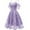 Purple, variant on UTTOASFAY Womens Plus Size Dresses Women Lace off-the-Shoulder Sling Short Sleeves Dress Party Dress Cocktail Prom Ballgown Vintage Dress Purple 10(XL)