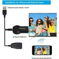 thumbnail image 2 of Anycast Plus HDMI Wireless Display Receiver,Airplay MiraCast Adapter DLNA Streaming Stick Cast iOS Mac Android Phone Screen to HD TV Thanksgiving Christmas Day Gift, 2 of 7