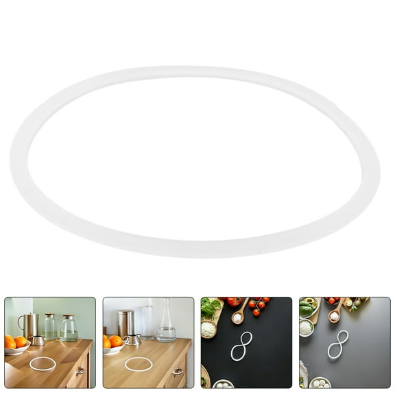 YOSADIER 3-Piece Silicone Lunch Box Set, Leakproof, Reusable Food Storage Containers for Fresh Meals, White